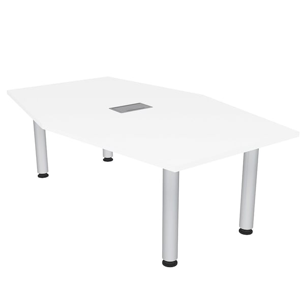 45.25 in W, 71.5 in L, 29 in H, Engineered Wood Top, White